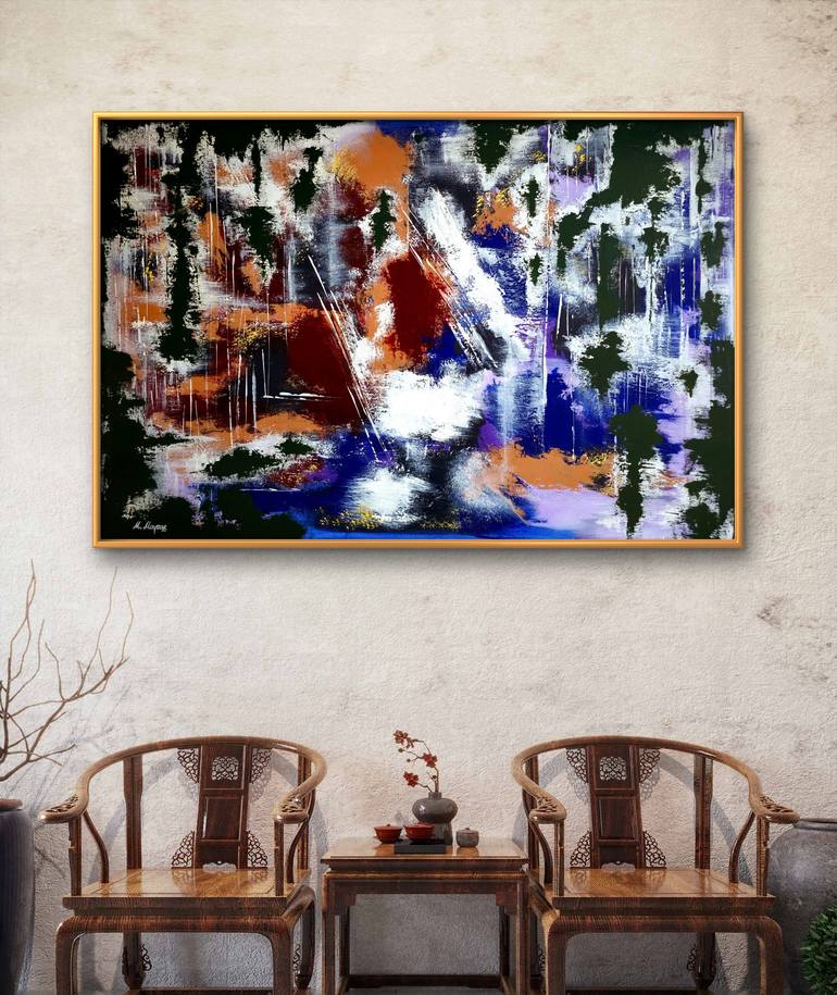 Original Abstract Expressionism Abstract Painting by Мирко Мараш