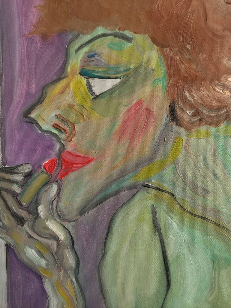 Original Expressionism Women Painting by FRANCESCO FODDIS