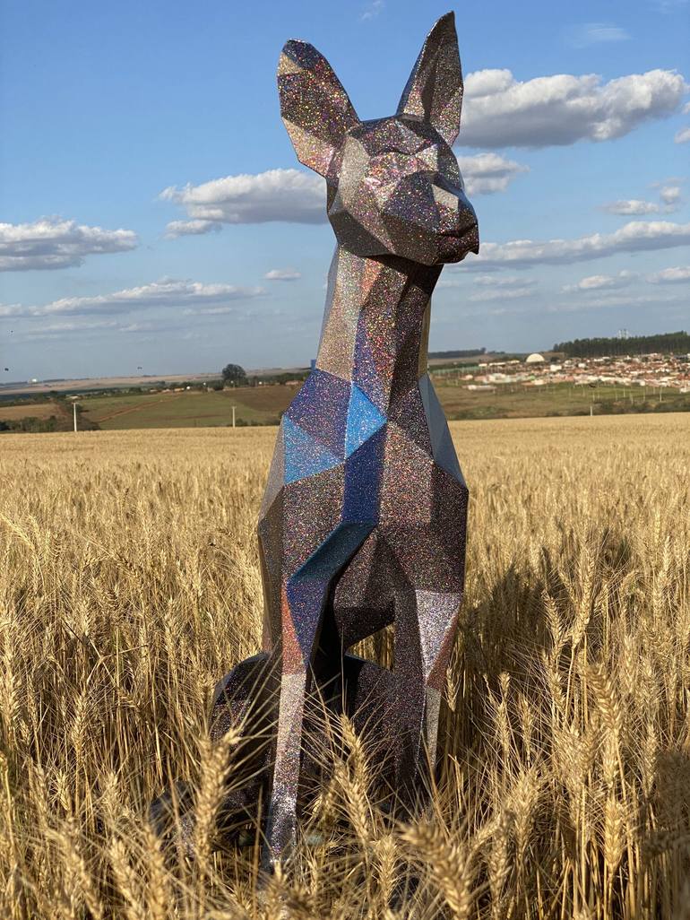 Original Abstract Animal Sculpture by Renato William Godoy