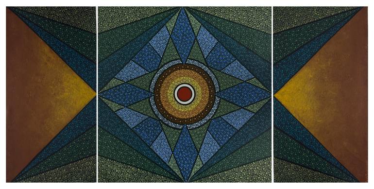 Original Abstract Painting by Sarita Pundeer | Abstract Art on Canvas | RHYTHM OF THE LAND [SET OF 3]
