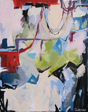 Original Abstract Expressionism Abstract Paintings by Polina Goldstein