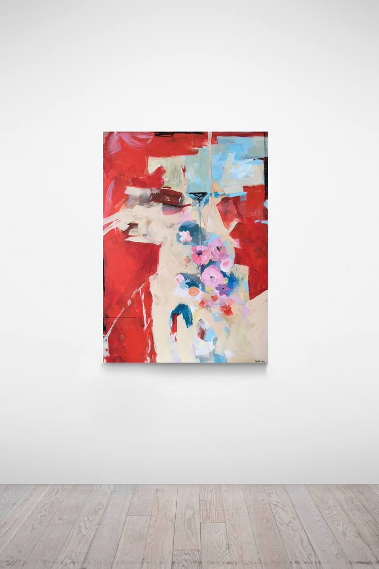 Original Abstract Expressionism Abstract Painting by Polina Goldstein