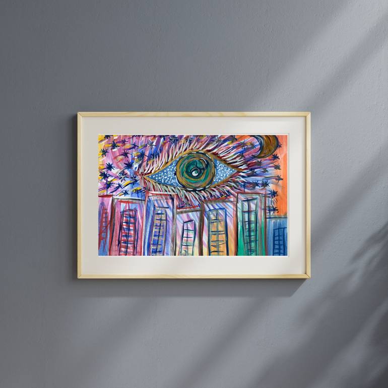 Original Art Deco Architecture Mixed Media by Virginia Naranjo