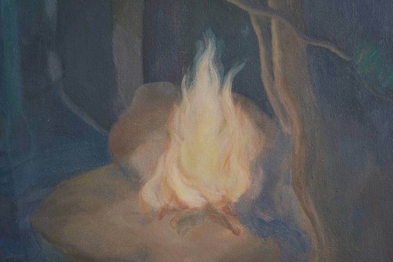 Original Figurative Landscape Painting by Xuemei Huang