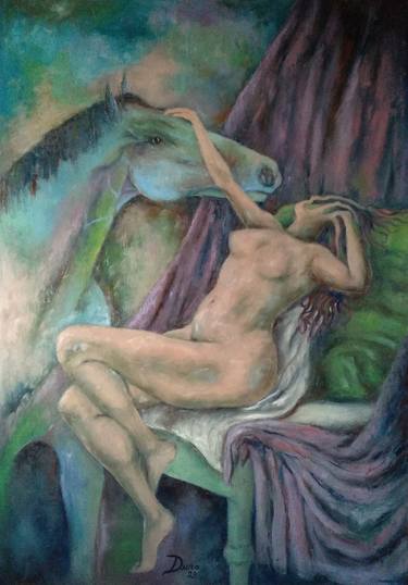 Original Expressionism Erotic Paintings by Luis Duro