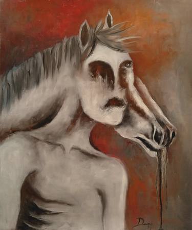 Original Expressionism Animal Painting by Luis Duro