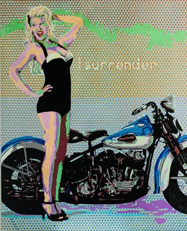 Original Pop Art Bike Paintings by Ludo Knaepkens