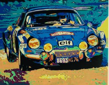 Original Pop Art Car Paintings by Ludo Knaepkens