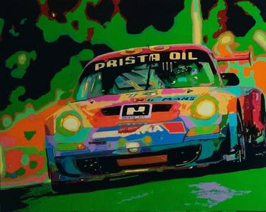 Original Pop Art Automobile Paintings by Ludo Knaepkens