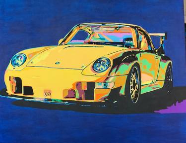 Original Pop Art Car Paintings by Ludo Knaepkens