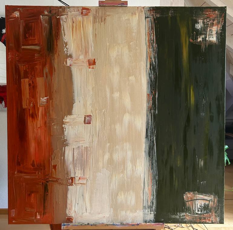 Original Abstract Expressionism Abstract Painting by Martin Burri