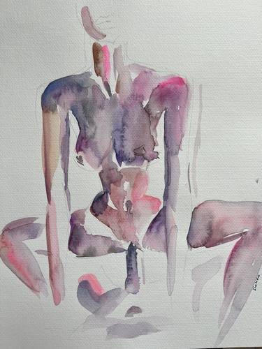 Original Abstract Expressionism Nude Paintings by Ilo Milo