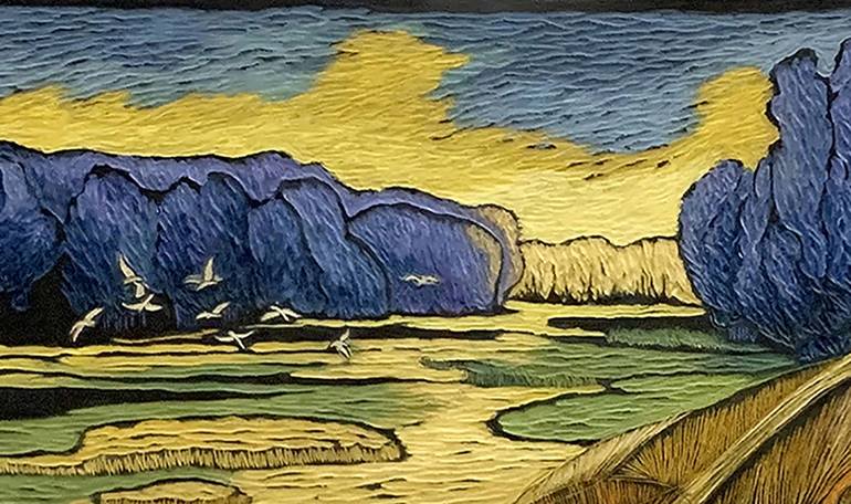 Original Landscape Painting by Nga Tran