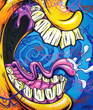 Original Pop Art Cartoon Paintings by Chad Cantcolor