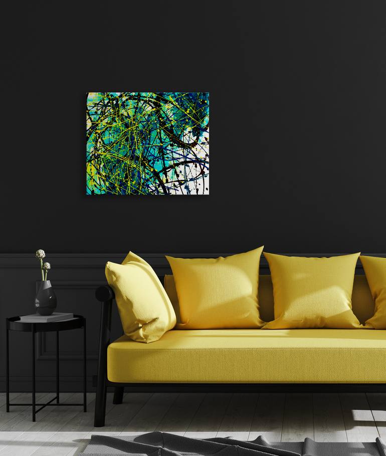 Original Abstract Expressionism Abstract Painting by Olga Ragozina
