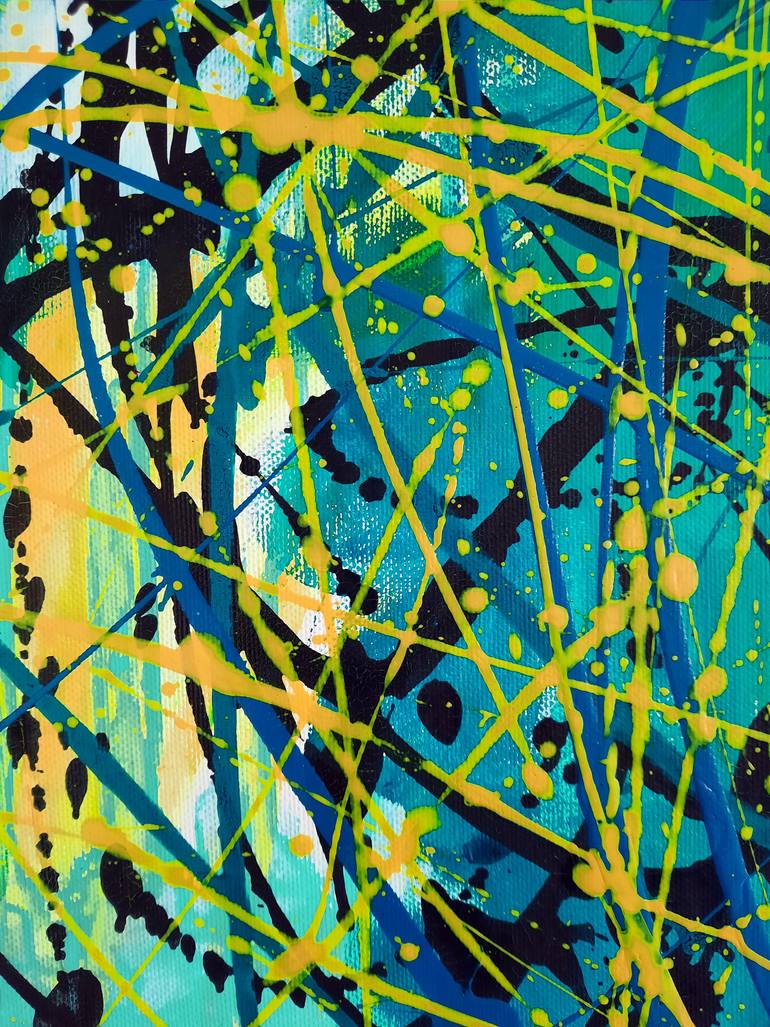 Original Abstract Expressionism Abstract Painting by Olga Ragozina