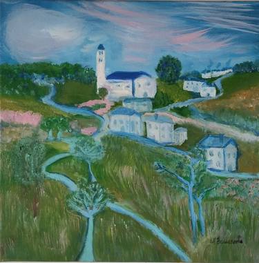 The village - Oil on canvas - 40x40 thumb
