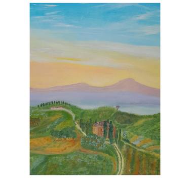 Val d'Orcia 1-Oil of canvas - 50x40 thumb