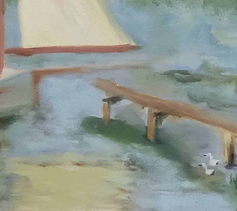 Original Impressionism Landscape Painting by Miriam Brussato