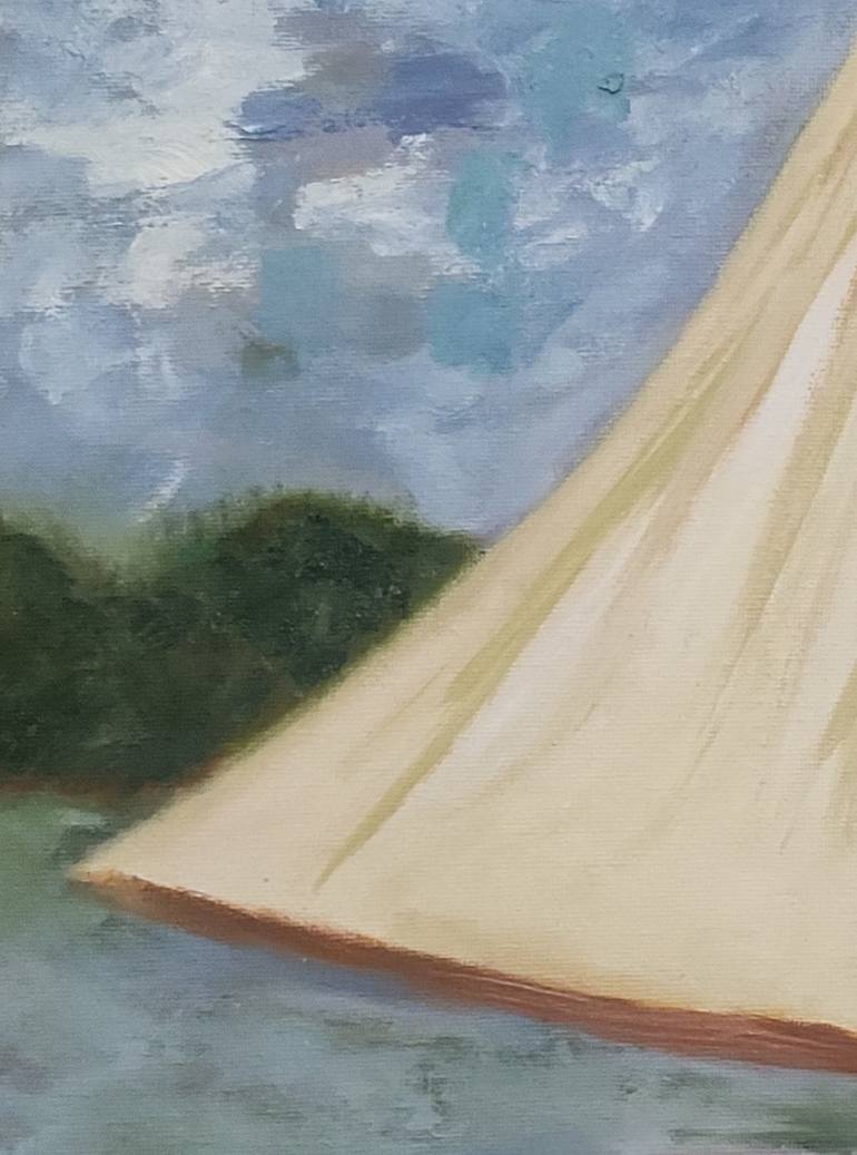 Original Impressionism Landscape Painting by Miriam Brussato
