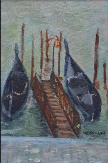 Original Boat Paintings by Miriam Brussato