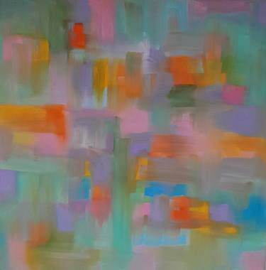 Abstract 3 - Oil on canvas W 23,62 x  H 23,62 x    D 0,59 - 2024 thumb