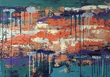 Original Color Field Painting Abstract Painting by Olga Panarina