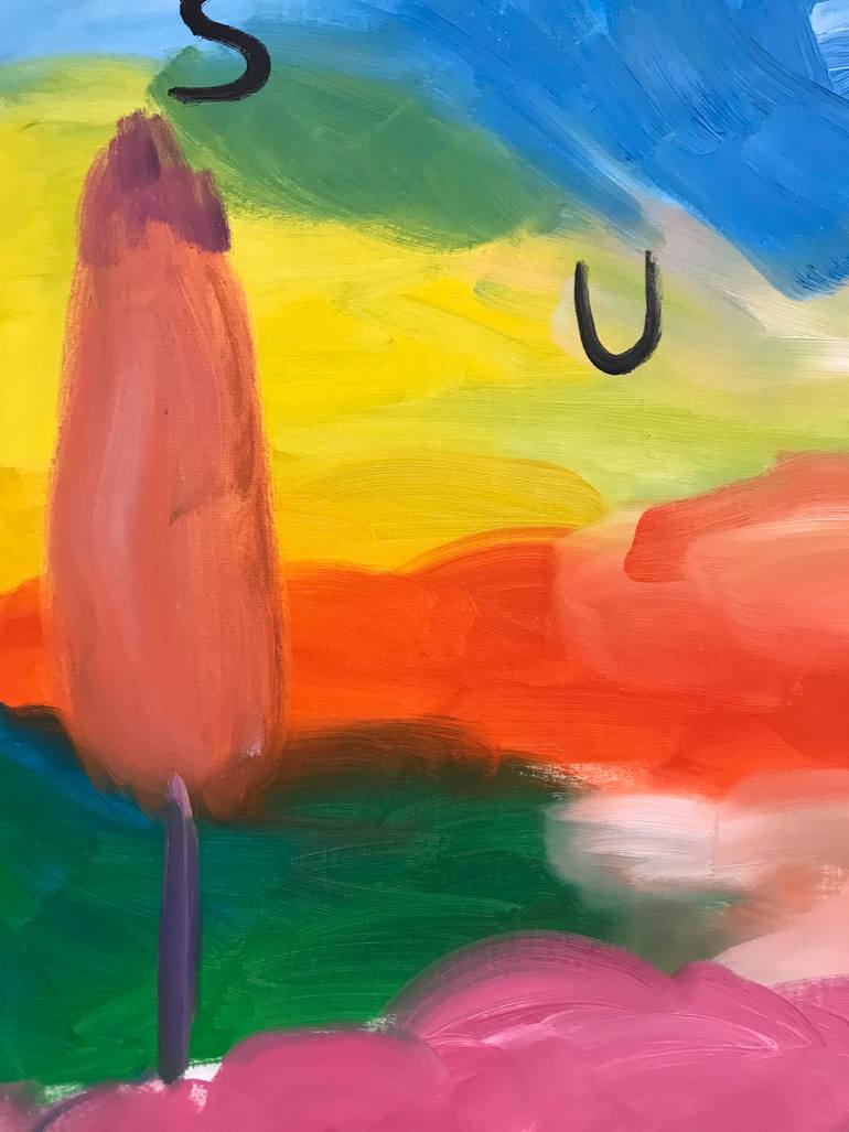 Original Abstract Landscape Painting by Juanjo Sáez