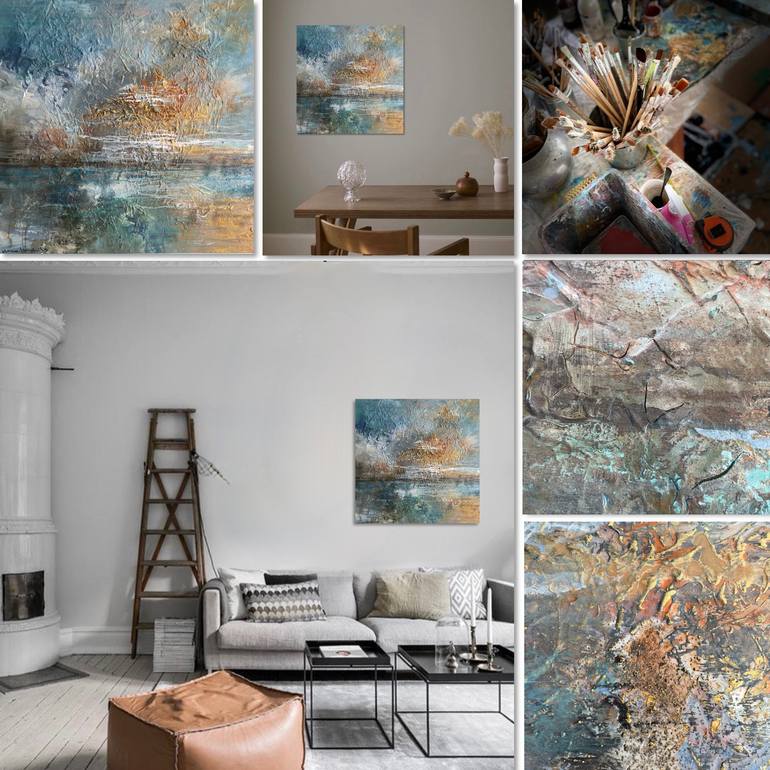 Original Abstract Landscape Painting by Ilona Hendriks