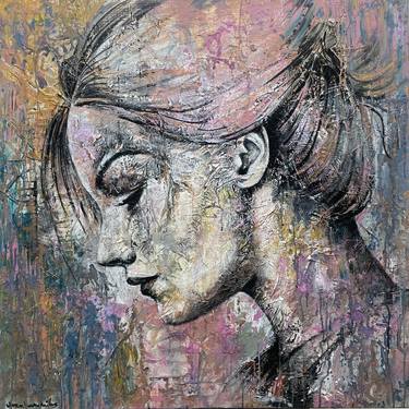 Original Abstract Expressionism Portrait Paintings by Ilona Hendriks