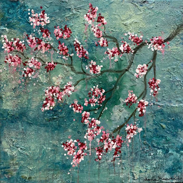 Original Floral Painting by Ilona Hendriks