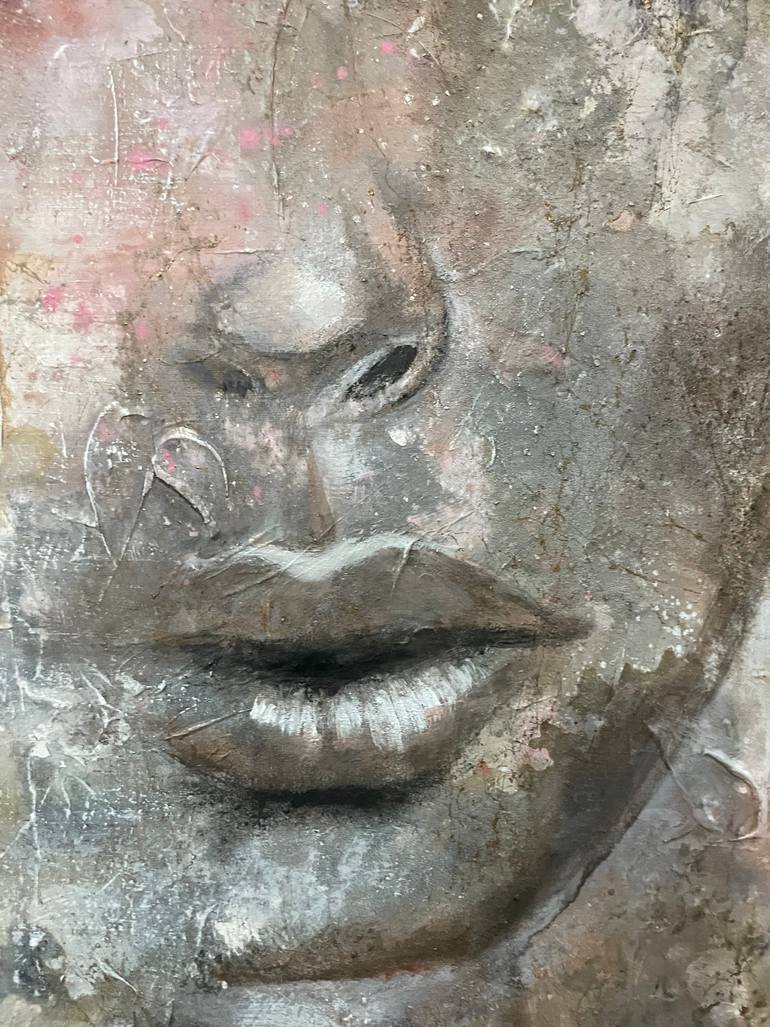 Original Abstract People Painting by Ilona Hendriks
