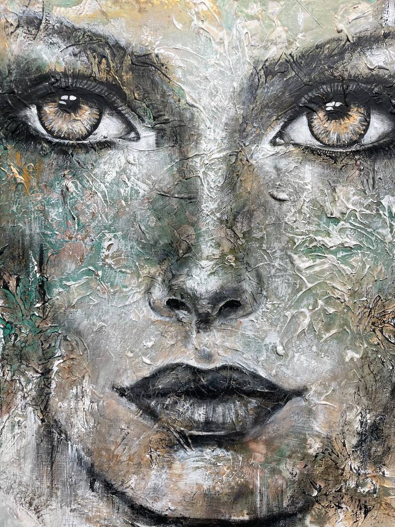 Original Abstract Expressionism People Painting by Ilona Hendriks