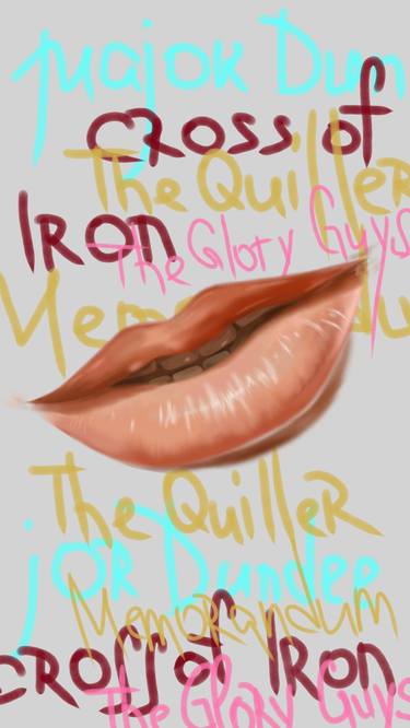 Sketching: lips (digital work; bitmap graphibs) thumb