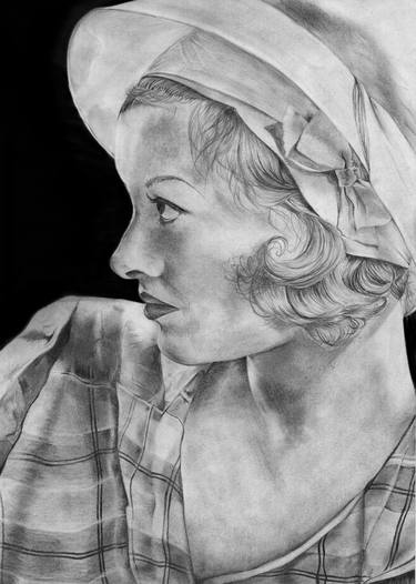 Original Realism Women Drawings by Anastasiia Roman