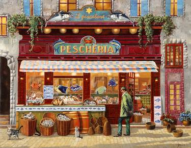 Print of Food & Drink Paintings by Guido Borelli