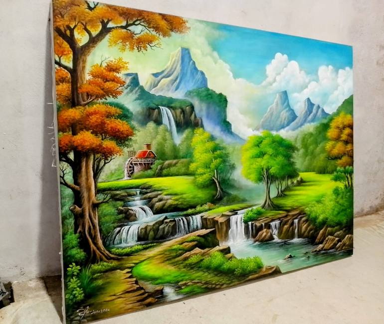 Original Figurative Nature Painting by IRWAN ABDYA