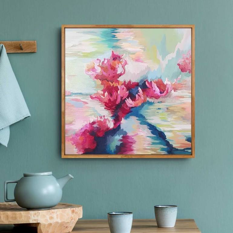 Original Abstract Expressionism Floral Painting by JK Bleeg