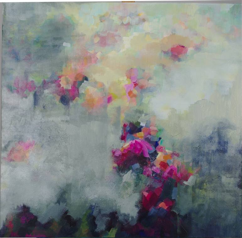 Original Abstract Floral Painting by JK Bleeg