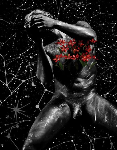Cosmic Blossom (male nude body-painting photography) thumb