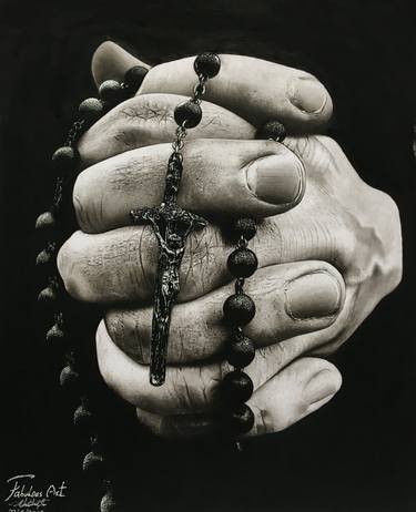 Print of Realism Religious Drawings by Fabian Ekweoba