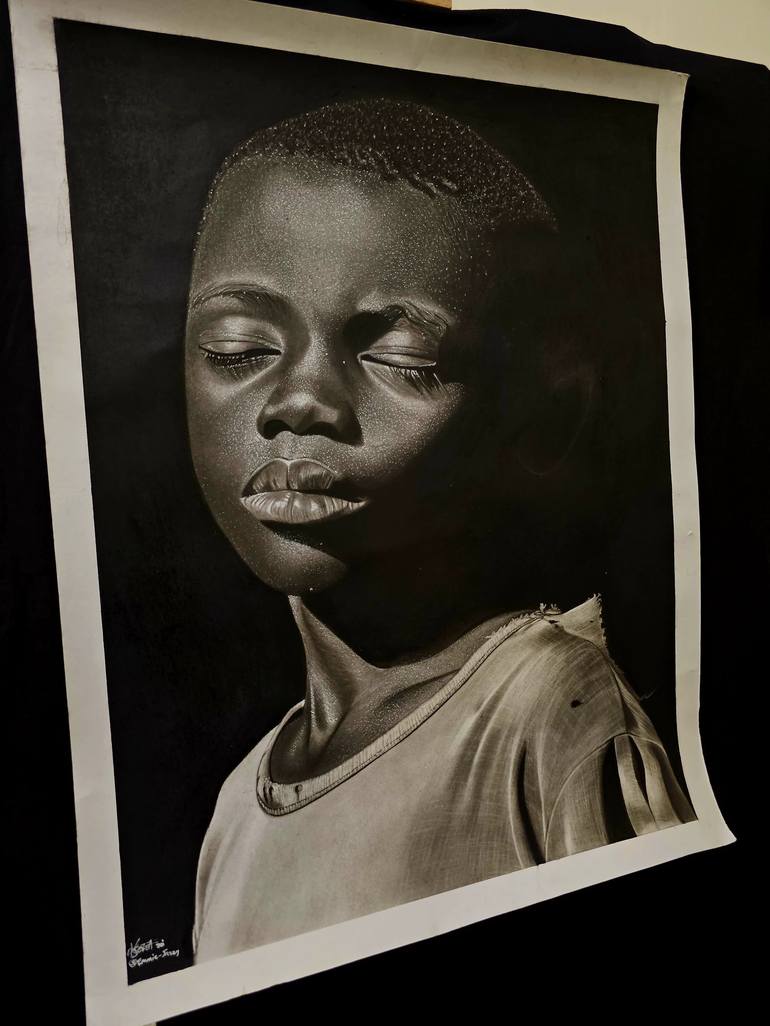 Original Portrait Painting by Emmie Ayinuola