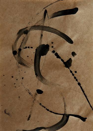 Original Abstract Expressionism Abstract Drawings by Valentin Fedorov
