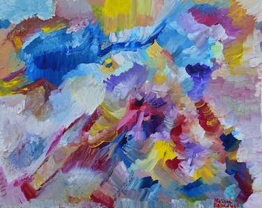Original Abstract Expressionism Animal Paintings by Melissa Broadwell