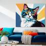 Vibrant Whiskers Painting by Elina Kharitonova | Saatchi Art