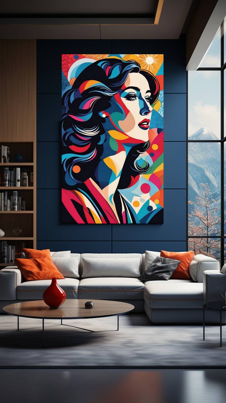 Vibrant Woman Painting By Elina Kharitonova 