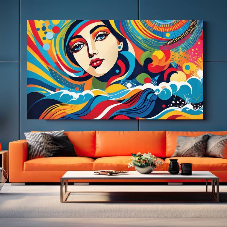 The Radiant Goddess Painting by Elina Kharitonova | Saatchi Art