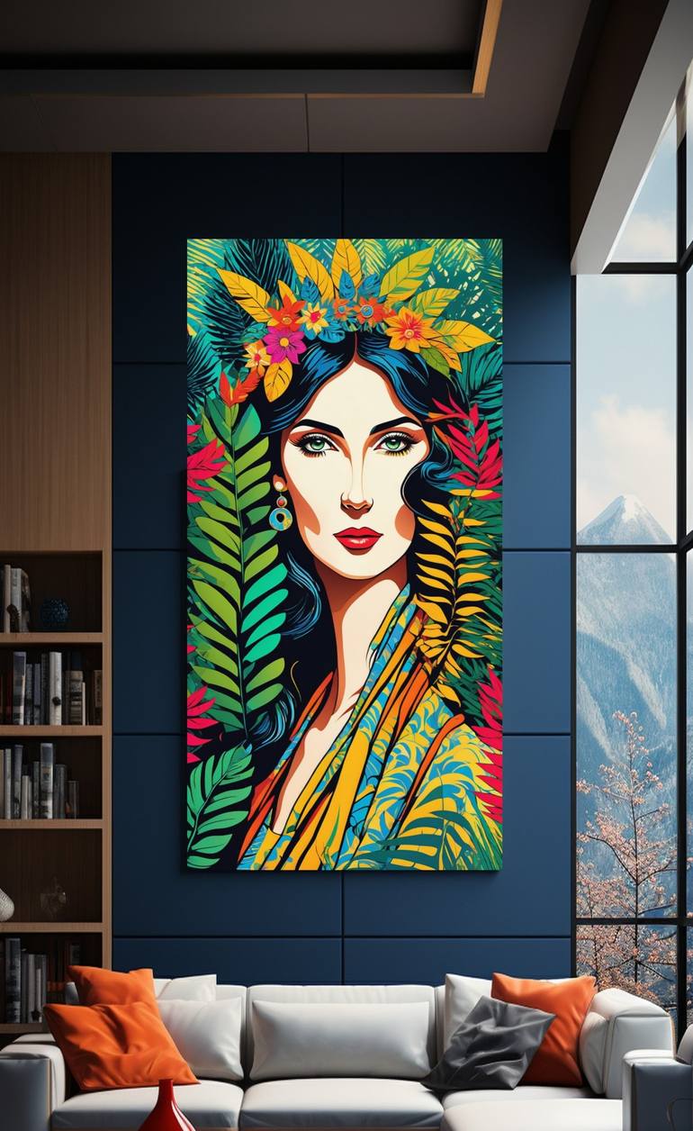 The Tropical Goddess Painting By Elina Kharitonova 