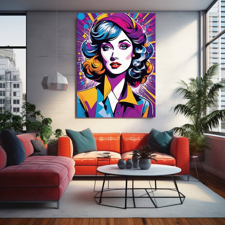 The Vibrant Woman Painting by Elina Kharitonova | Saatchi Art