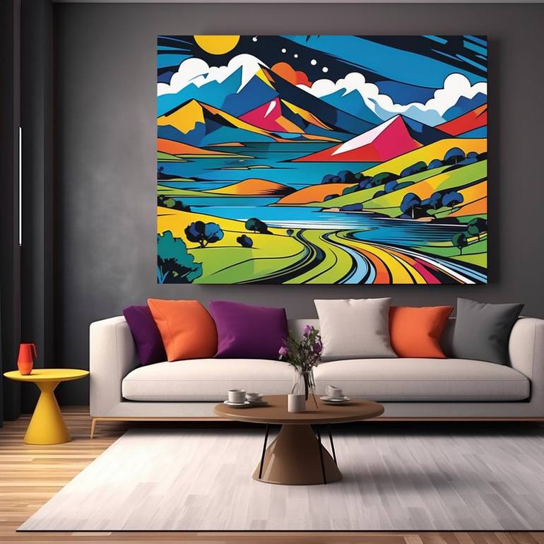 Journey to the Peaks Painting by Elina Kharitonova | Saatchi Art